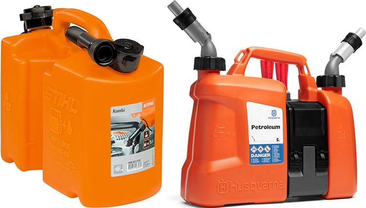 Stihl Kombi Kanister orange mit Einfüllsystem für Benzin & Öl