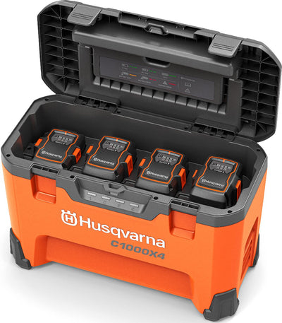 Husqvarna Akku Ladekoffer mit Akkus C1000X4 XL
