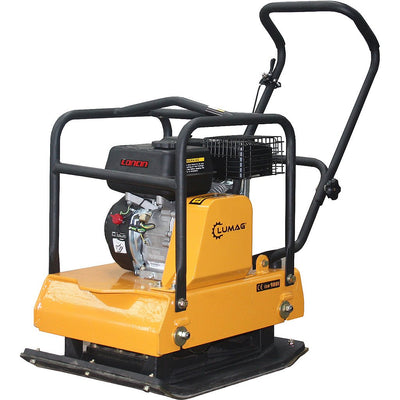 Lumag Benzin-Rüttelplatte RP 1400PRO inkl. Gummimatte und Fahrwerk