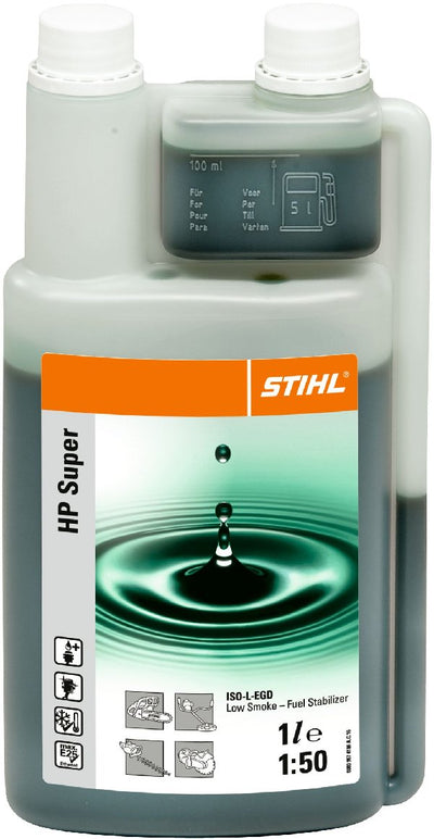 STIHL 2-Takt-Motoröl HP Super, 1L Dosierflasche (für 50 l Kraftstoff)