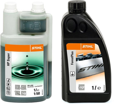 STIHL Kraftstoffe, Motorenöle und Kettenhaftöle