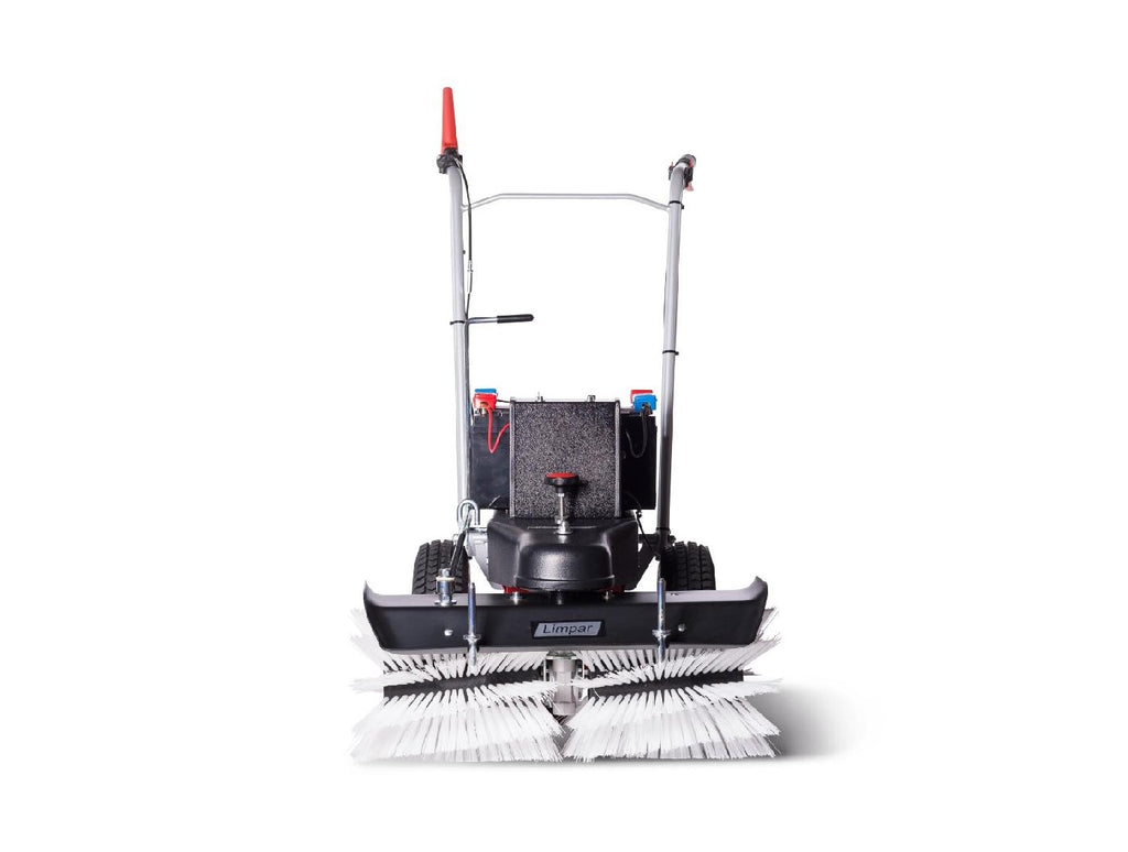 4F Schmutz- und Schneekehrmaschine Limpar Akku 52 mit Seitenbesen Links