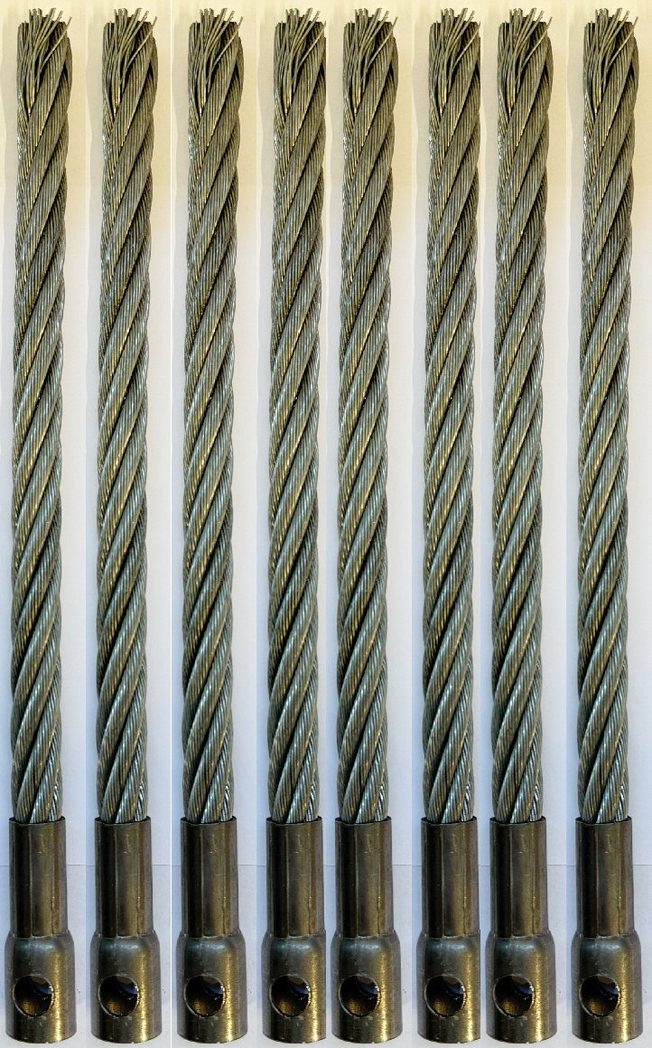 AS-Motor Zopfbürste lang 8 Stück G07399002 - weiche Ausführung wie Serie