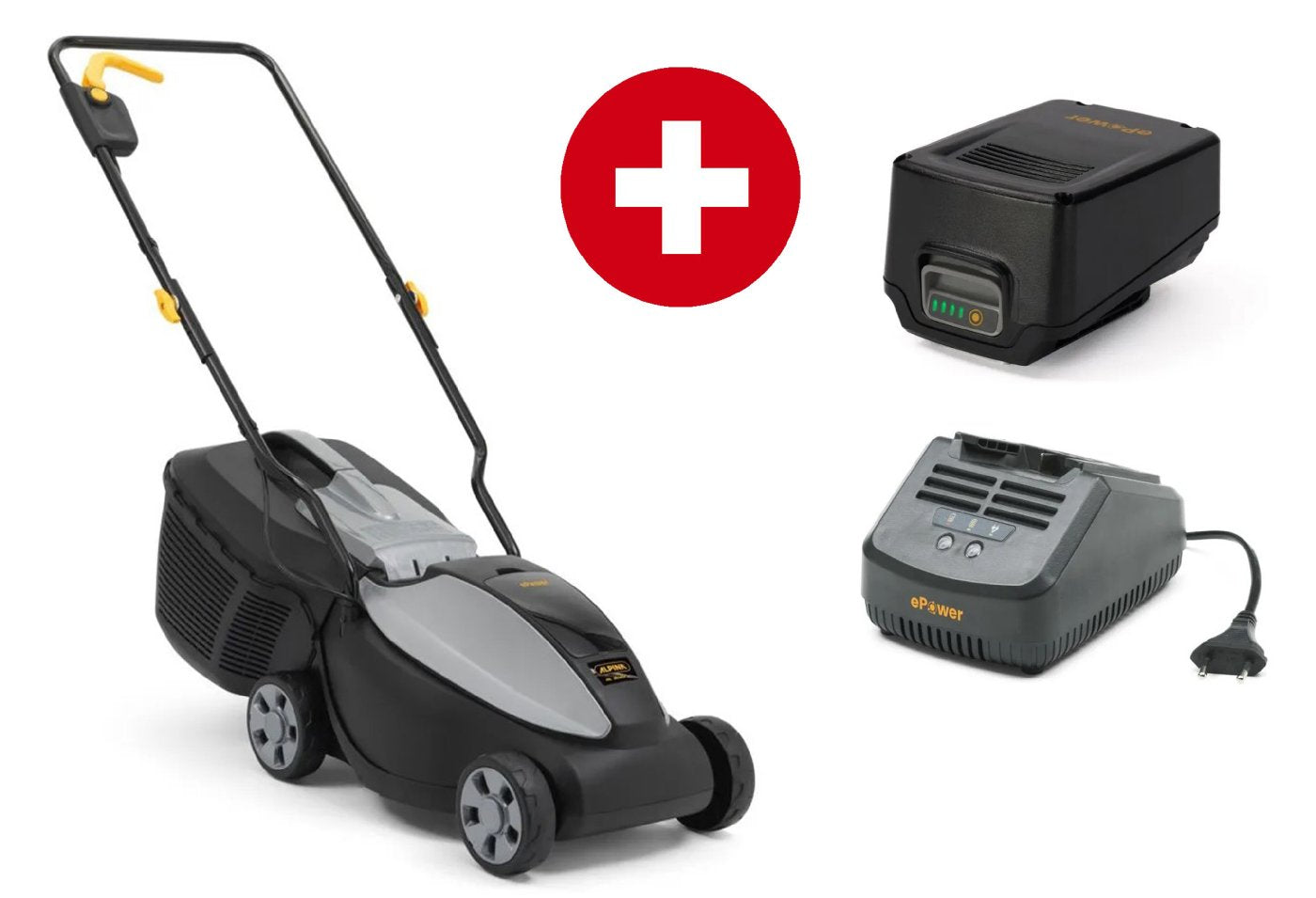 Alpina Akku-Rasenmäher AL1 3020 Li Kit inkl. Akku u. Ladegerät