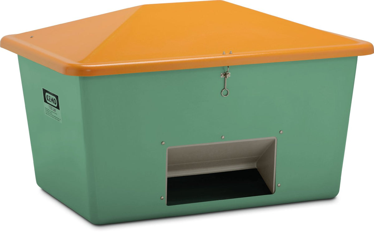 CEMO Streugutbehälter 1100 L Grün/Orange 210.1220.120.