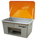 CEMO Streugutbehälter 700 l m. Entnahme 210.1020.030 - grau/orange