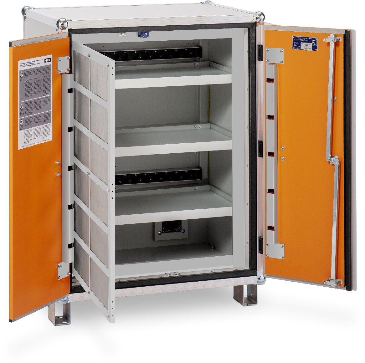 CEMO Akku-Ladeschrank Premium Plus 8/10, 230 V mit Füßen 211.7046.000