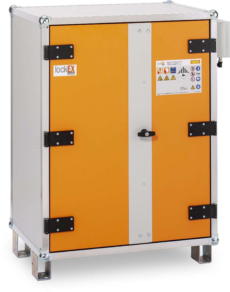 CEMO Akku-Ladeschrank Premium Plus 8/10, 230 V mit Füßen 211.7046.000
