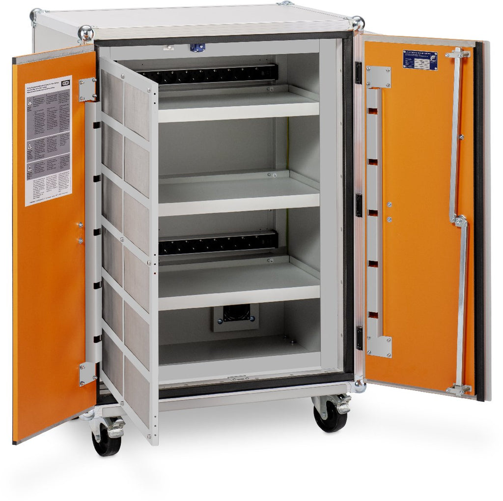 CEMO Akku-Ladeschrank Premium Plus 8/10, 230 V mit Rollen 211.7046.020