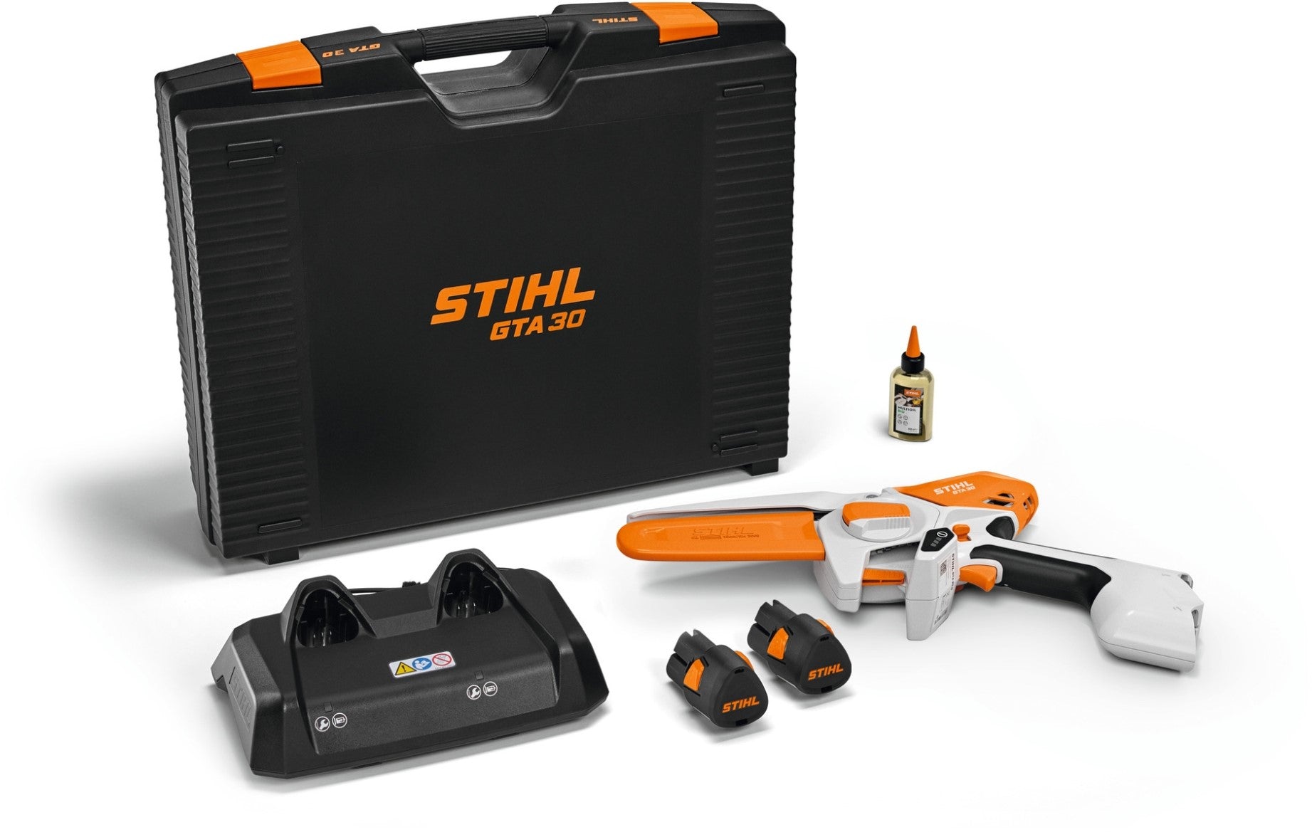 STIHL Akku-Gehölzschneider GTA 30, Set mit AS 2 + AL 1 + Koffer