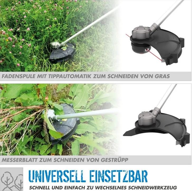 Güde Akku Freischneider FS 36-302-30  - inkl. 2x 18V Akku und Doppelladegerät