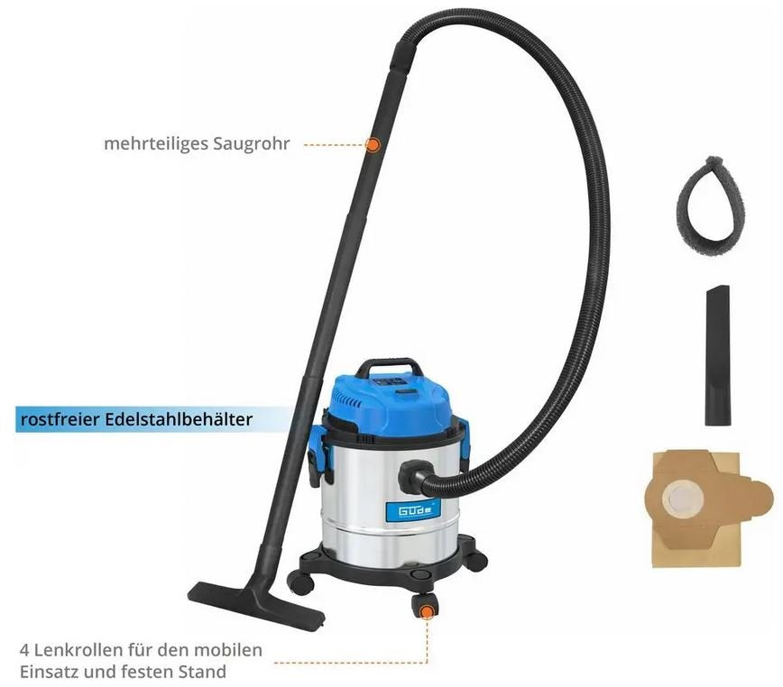 Güde Nass- und Trockensauger GNTS 20L