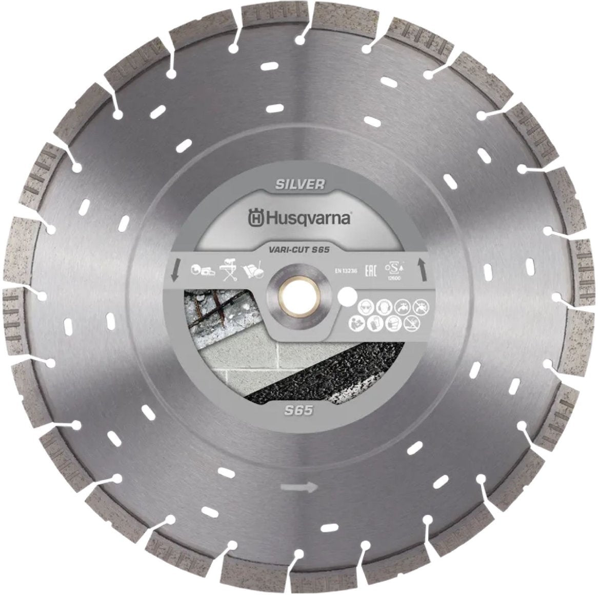 Husqvarna Trennscheibe VARI-CUT S65 350 12 25.4/20 Leistungsgrad Silber