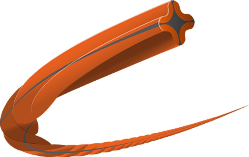 Husqvarna Trimmerfaden Whisper Twist 3mm / 48 m Länge