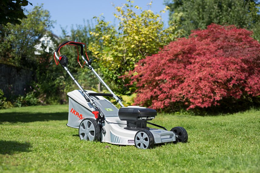 IKRA Akku 3in1 Stahldeck Rasenmäher IAM 40-4625 S