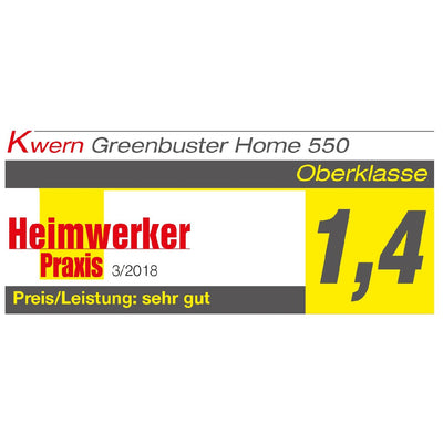 Kwern Wildkrautbürste inkl. Standard Bürsten 4x3 Greenbuster Home 550 - Modell 2024