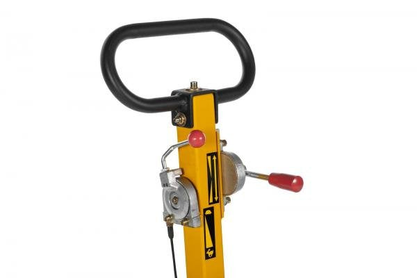 Lumag Benzin-Rüttelplatte RP 130 HPC inkl. Gummimatte u. Fahrwerk