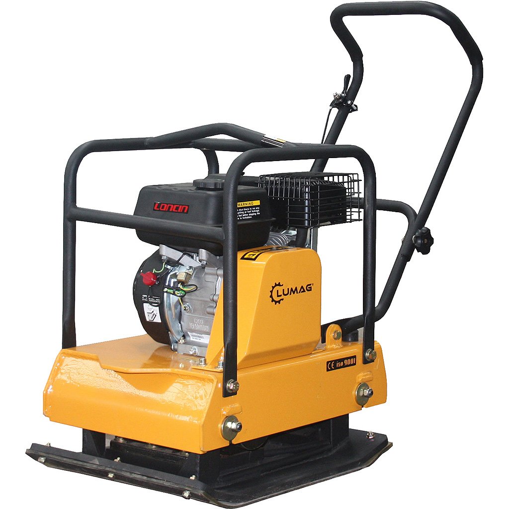 Lumag Benzin-Rüttelplatte RP 1400PRO inkl. Gummimatte und Fahrwerk - Modell 2025