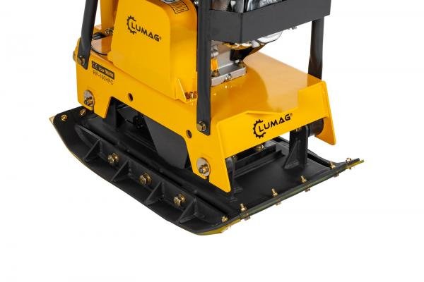 Lumag Benzin-Rüttelplatte RP 160 HPC inkl. Gummimatte u. Fahrwerk