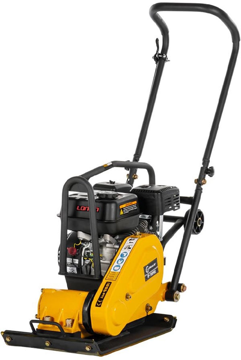 Lumag Benzin-Rüttelplatte RP 700 PRO inkl. Gummimatte und Fahrwerk