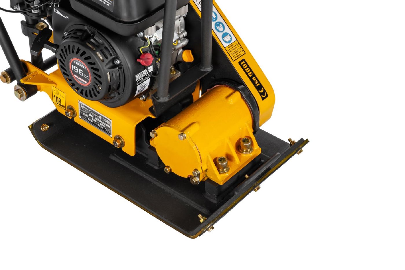 Lumag Benzin-Rüttelplatte RP 700 PRO inkl. Gummimatte und Fahrwerk