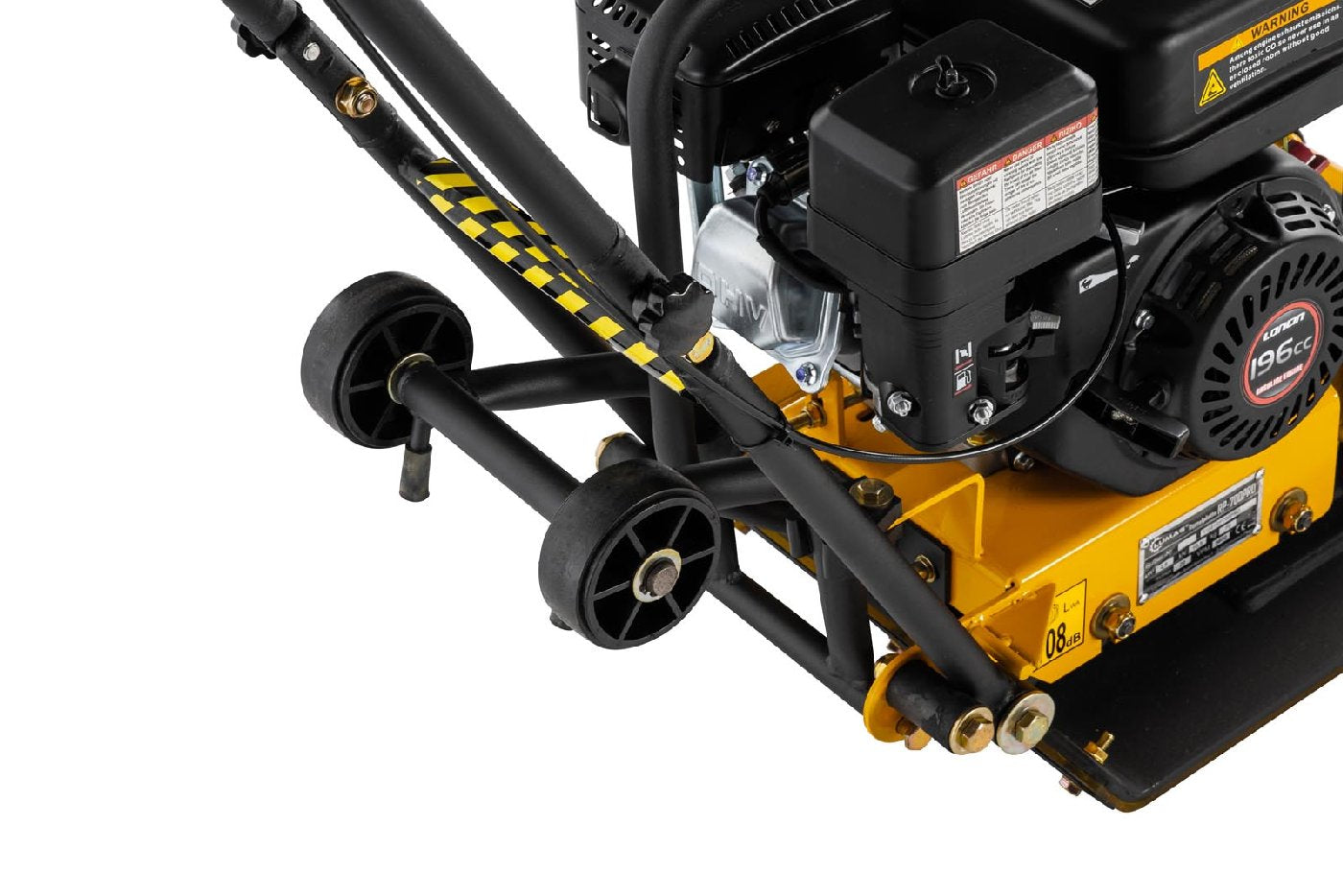 Lumag Benzin-Rüttelplatte RP 700 PRO inkl. Gummimatte und Fahrwerk