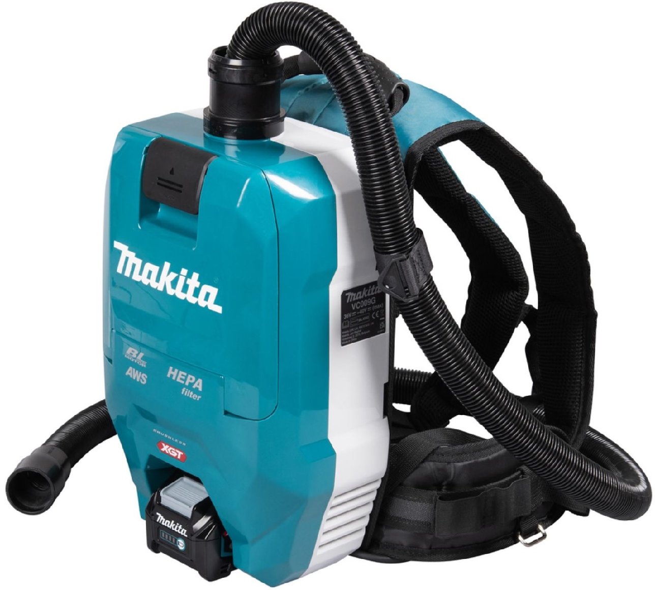 Makita Akku-Rucksackstaubsauger VC009GZ01 - ohne Akku und Ladegerät - Modell 2025