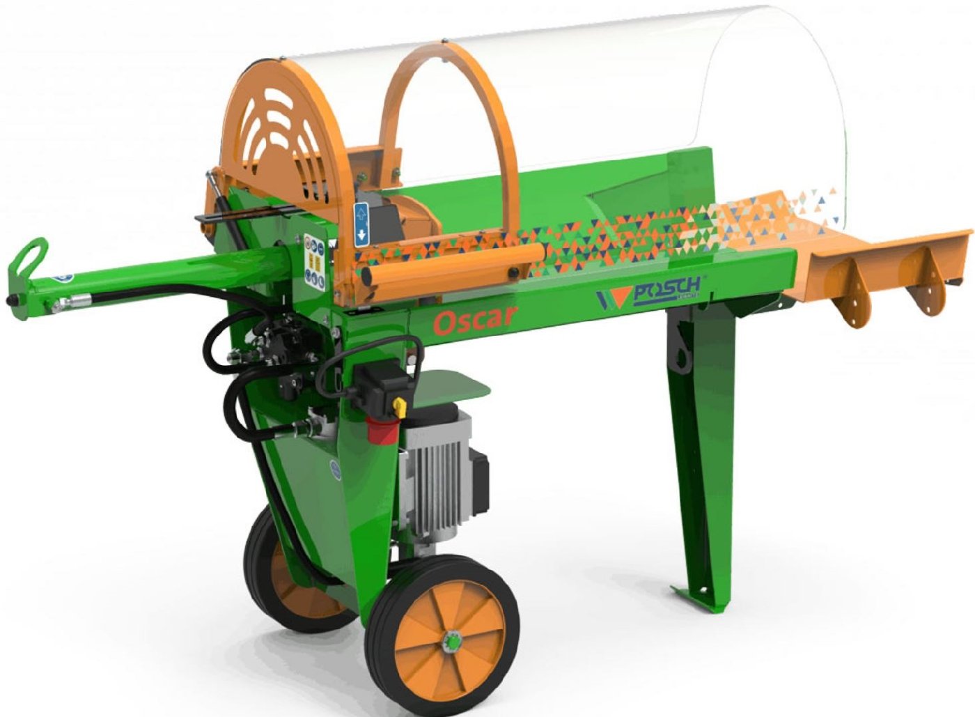 POSCH Elektro-Holzspalter liegend Oscar E5,5-400-R Turbo
