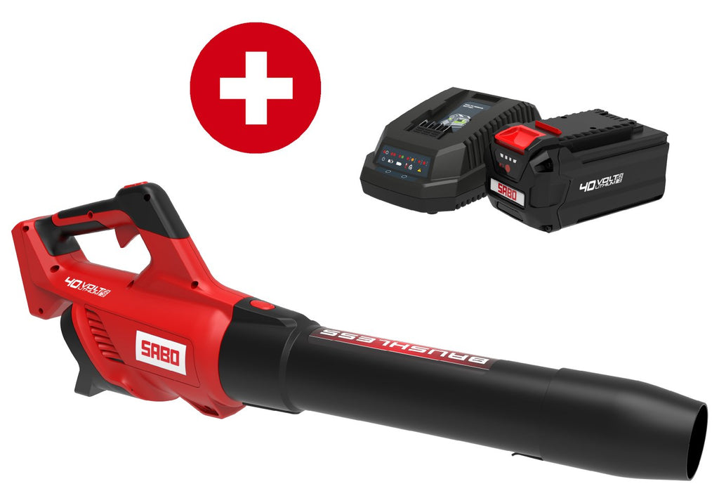 Sabo Accu-Laubbläser LB-934 - Set mit 4 Ah Akku und Standardladegerät