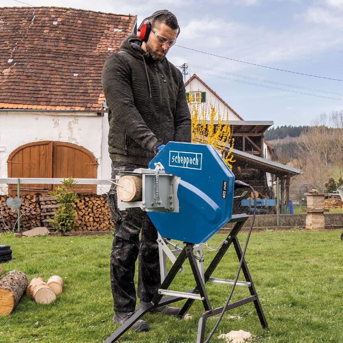 Scheppach Wippkreissäge HS 410  - inkl. Längsanschlag