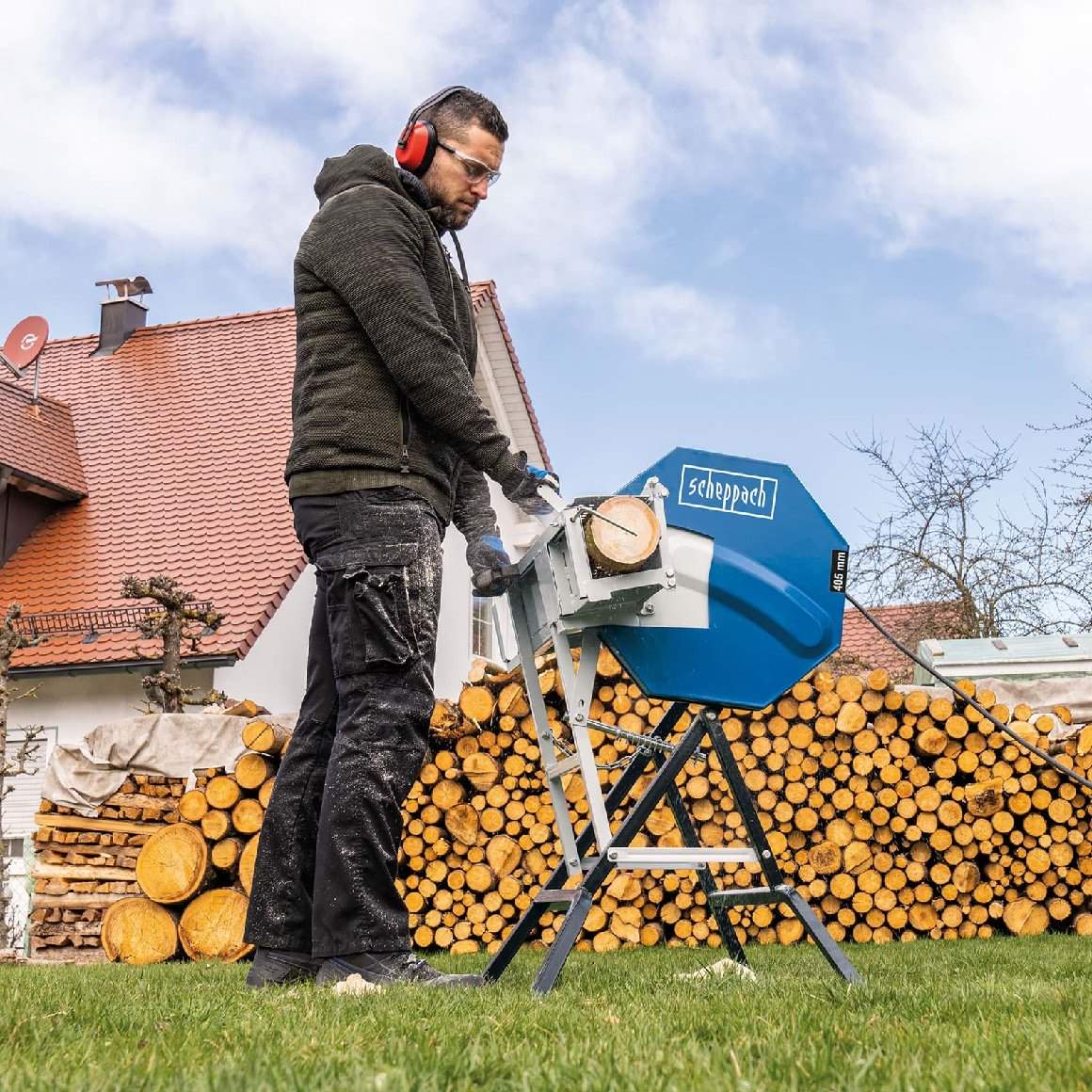 Scheppach Wippkreissäge HS 410 - Modell 2025 - inkl. Längsanschlag