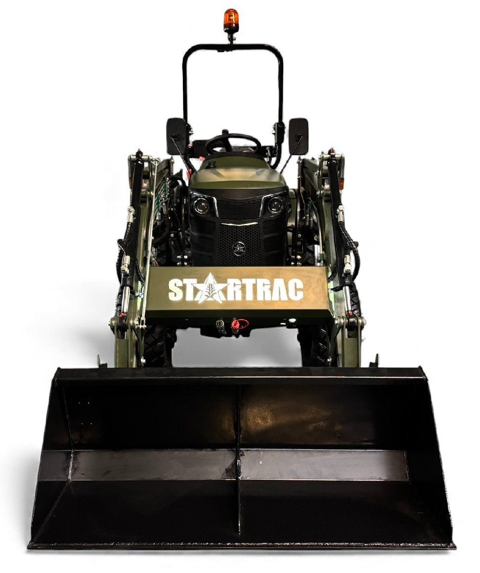 Startrac Allrad-Kleintraktor 26 9+9 mit Galaxy-Garden-Pro-Bereifung + Frontlader inklusive Schaufel