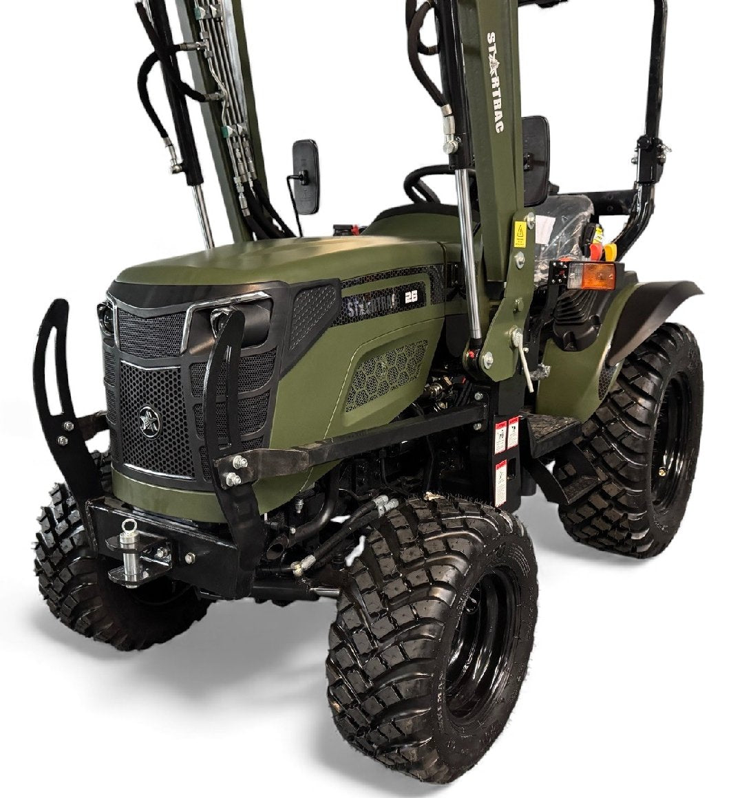 Startrac Allrad-Kleintraktor 26 mit Galaxy-Garden-Pro-Bereifung + Frontlader inklusive Schaufel