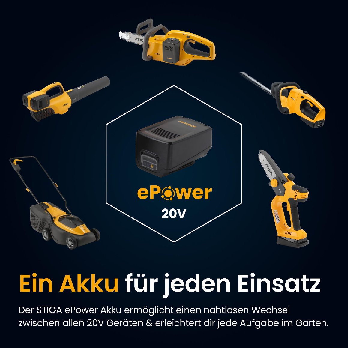Stiga Akku Laubbläser BL 300e Kit Inklusive 2x 20V ePower-Akkus