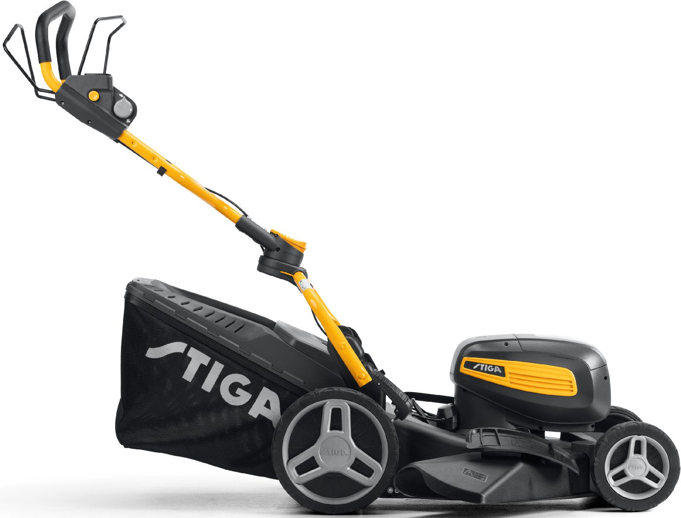 Stiga Akku-Rasenmäher Combi 753e V Kit mit 2x 5 Ah Akku und 2 x Schnell-Ladegerät