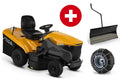 Stiga Rasentraktor Estate 792 W - Winterpaket mit Schneeschild und Schneeketten