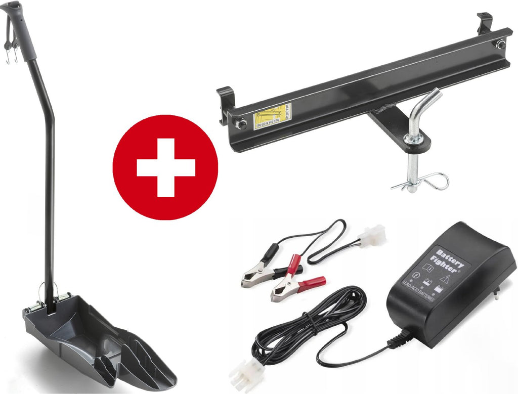 Stiga Rasentraktor Estate 798 W Winterpkaket mit 120 cm Schneeschild, PTO-Kit und Schneeketten