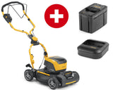 Stiga Akku-Rasenmäher Multiclip 547e S Kit - mit 1 x 5 Ah Akku E 450 und Schnell-Ladegerät C 430 F