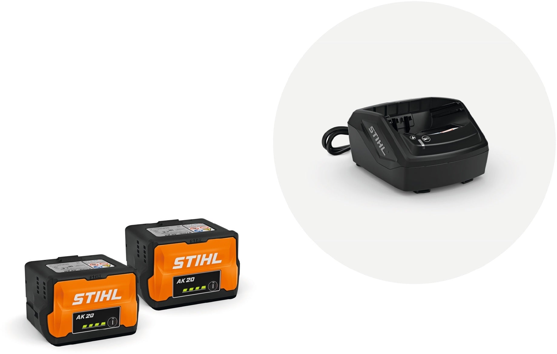STIHL Starter Set mit 2x Akku AK 20 und Ladegerät AL 10