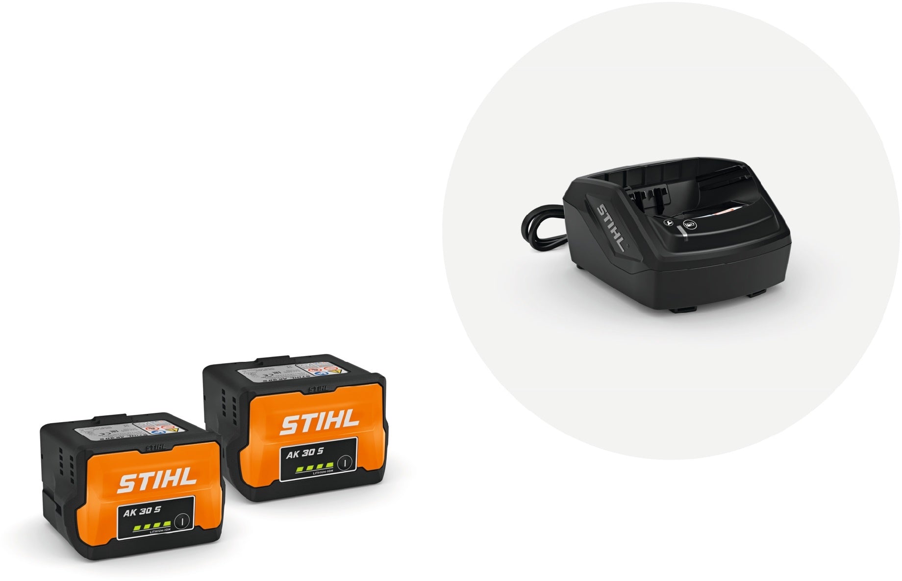 STIHL Starter Set Plus mit 2x Akku AK 30 S und Ladegerät AL
