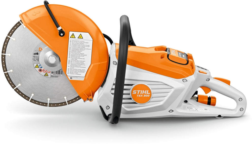 STIHL Akku-Trennschleifer TSA 300 Rescue mit 300 mm Diamant-Trennscheibe D-R80