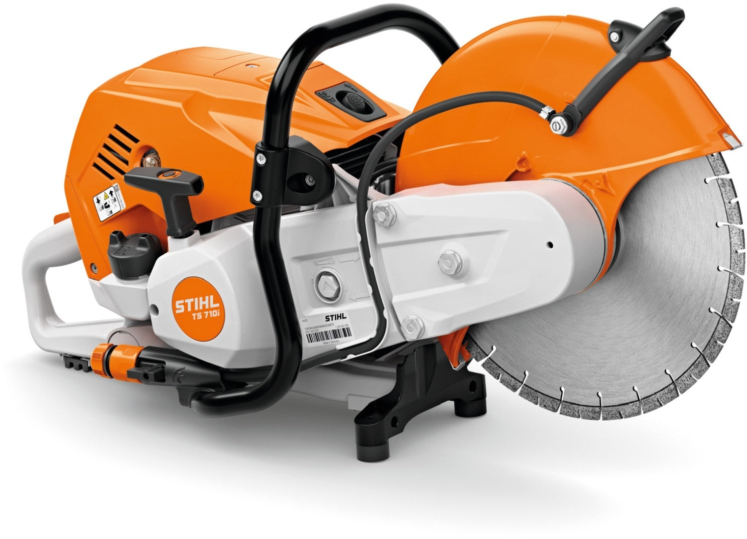 STIHL Benzin-Trennschleifer TS 710i mit 350 mm Kunstharz-Trennscheibe für Baustahl