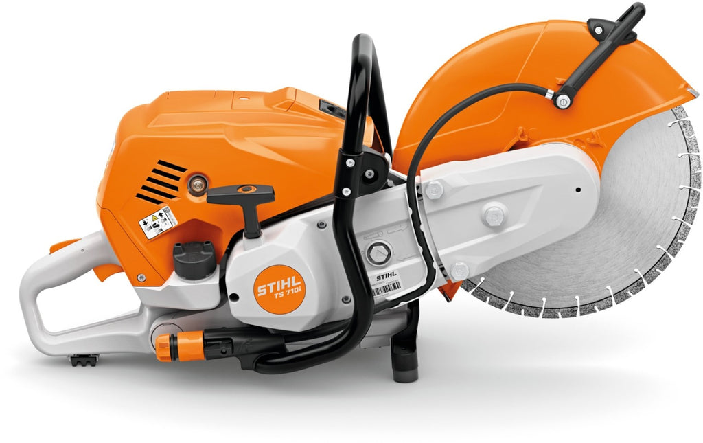 STIHL Benzin-Trennschleifer TS 710i mit 350 mm Kunstharz-Trennscheibe für Baustahl