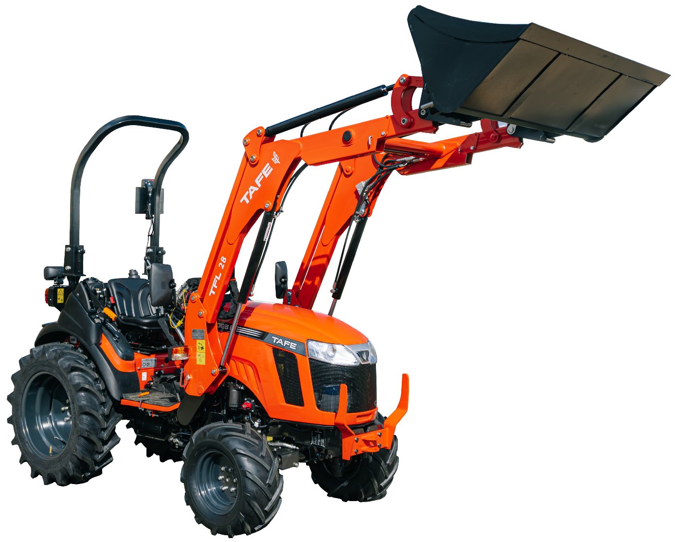 Tafe Allrad-Universalschlepper 6028M mit Frontlader und OPG-Schutzvorrichtung Grundmaschine ohne Bereifung