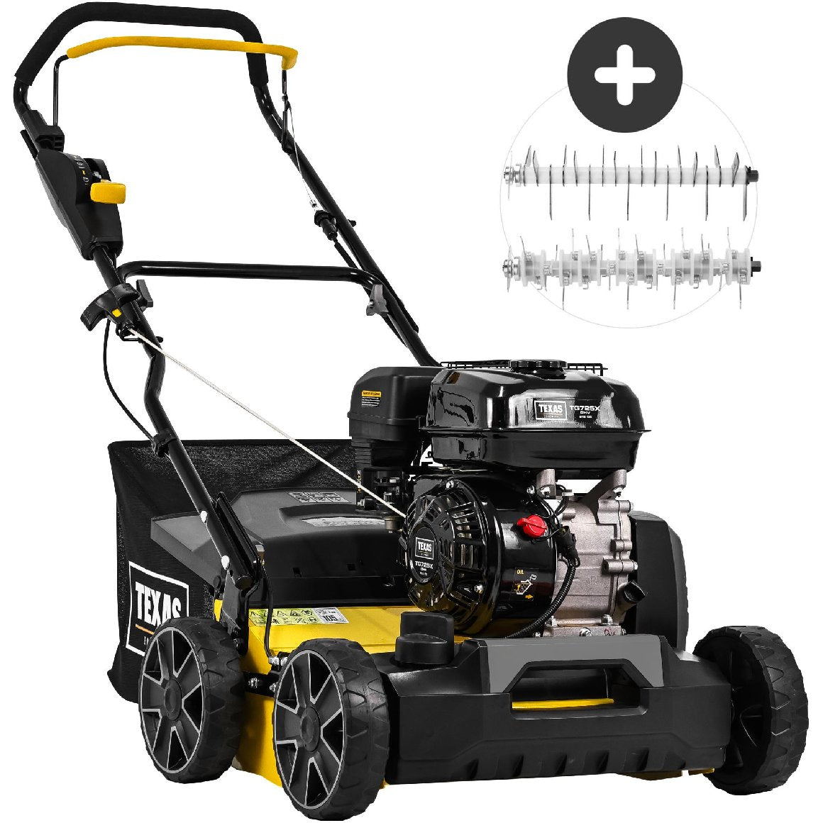 Texas Benzin-Vertikutierer Pro Cut 411TG 2-in-1