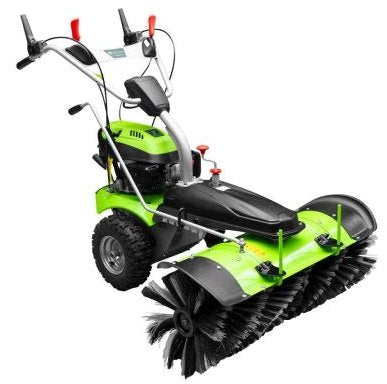 Zipper Schmutz- und Schneekehrmaschine ZI-KM1000 mit Schneeschild & Auffangbehälter