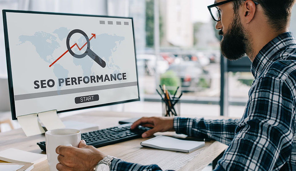 SEO-Performance am Bildschirm
