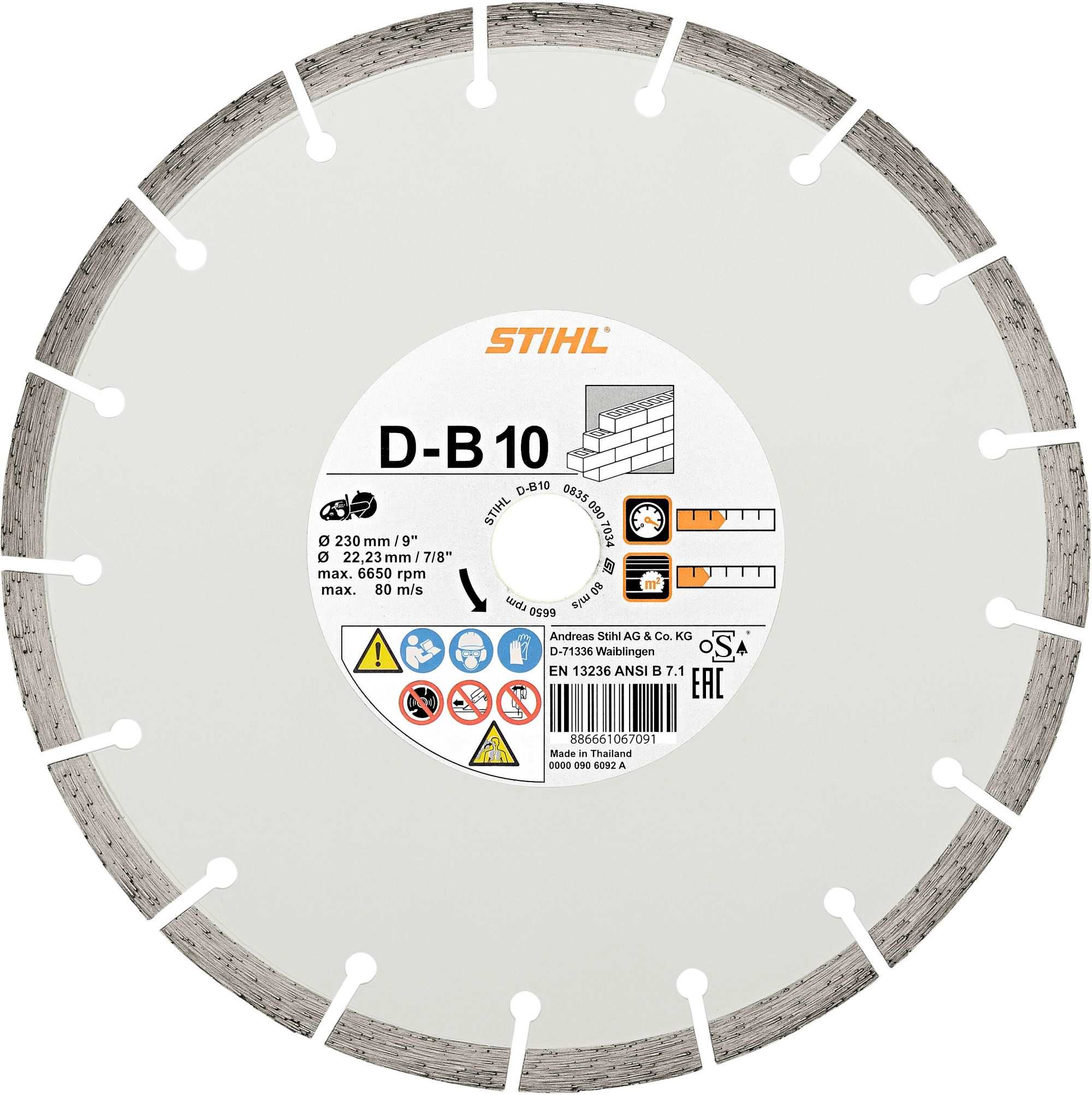 STIHL Trennschleifscheibe D-B10 Ø 230 mm / "