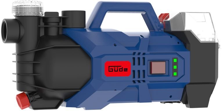 Güde Akku-Gartenpumpe GP 18-401-30 inkl. 4,0 Ah Akkupack und Schnellladegerät