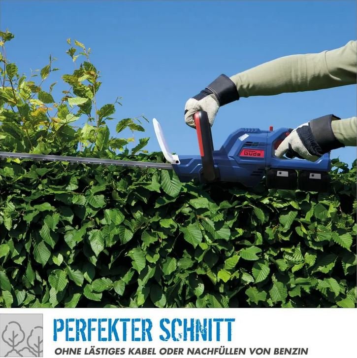 Güde Akku-Heckenschere HS 36-302-30 mit 2x Akkupack und Schnellladegerät